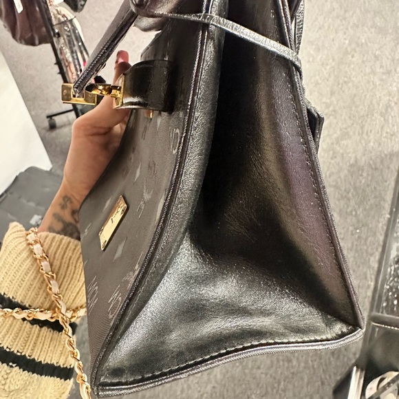 MCM Black Monogram Handbag - Picture 7 of 7